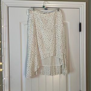 long polka dot skirt